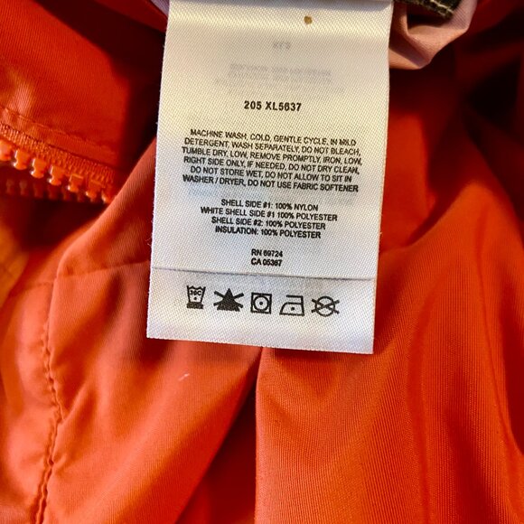 Columbia Western Lmd Edition Reversible Jacket Pearl Snap Orange Med VTG Coat - Picture 5 of 16